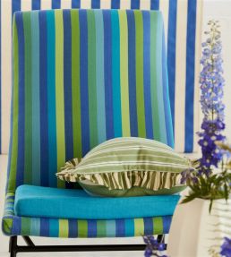 Cork Street Stripe Fabric by Designers Guild Cobalt