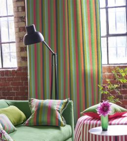 Cork Street Stripe Fabric by Designers Guild Emerald