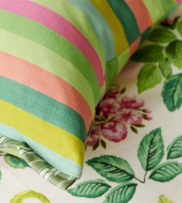Cork Street Stripe Cushion 43 x 43cm by Designers Guild Emerald