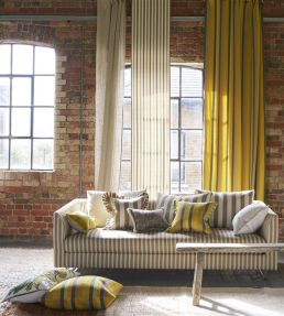 Cork Street Stripe Fabric by Designers Guild Natural