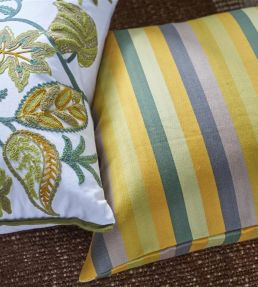 Cork Street Stripe Cushion 43 x 43cm by Designers Guild Natural
