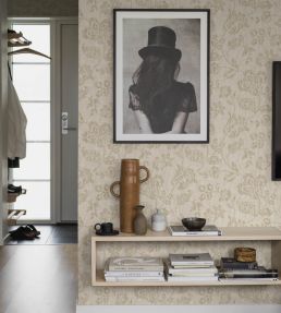 Cornelia Wallpaper by Borastapeter Beige