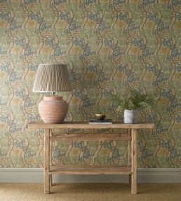 Cornflower Wallpaper by Morris & Co Lemon/Sage