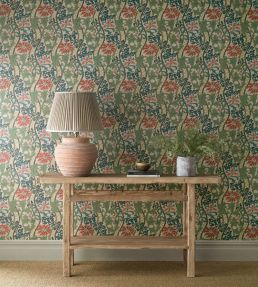 Cornflower Wallpaper by Morris & Co Madder/Forest