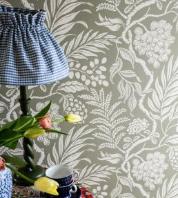 Cornucopia Wallpaper by Langelid Von Bromssen Khaki
