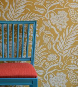 Cornucopia Wallpaper by Langelid Von Bromssen Ochre