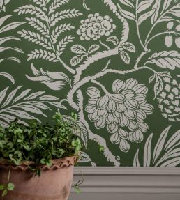 Cornucopia Wallpaper by Langelid Von Bromssen Verde