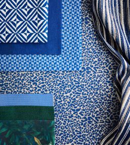 Coronado Fabric by Clarke & Clarke Cobalt