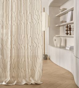 Cortege Fabric by Casamance Blanc