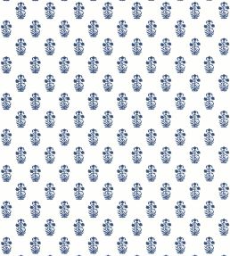 Corwin Wallpaper by Thibaut Navy on White