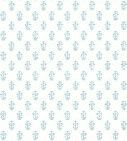 Corwin Wallpaper by Thibaut Seaglass on White