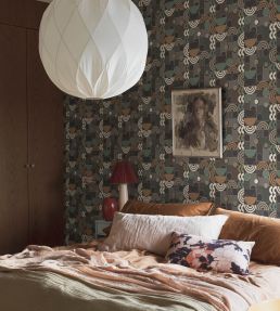Cosmopolitan Wallpaper by Borastapeter Charcoal
