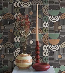 Cosmopolitan Wallpaper by Borastapeter Charcoal