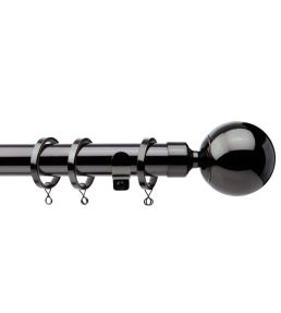 Cosmos 28mm Metal Black Nickel Ball H6028/120/BN 120cm Standard bracket 12 Black Nickel
