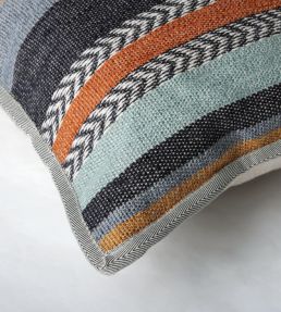 Costa Nova Cushion 40 x 60cm by Maison Casamance Pierre Bleue Terre De Sienne