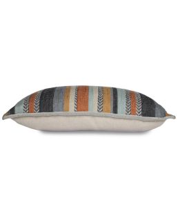 Costa Nova Cushion 40 x 60cm by Maison Casamance Pierre Bleue Terre De Sienne