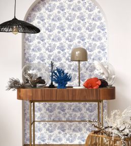 Cote Sauvage Wallpaper by Casadeco Bleu Outremer