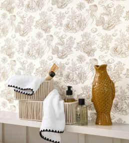 Cote Sauvage Wallpaper by Casadeco Mordore
