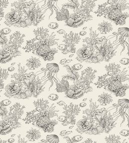 Cote Sauvage Wallpaper by Casadeco Noir Fusain