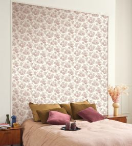 Cote Sauvage Wallpaper by Casadeco Rouge Ecrevisse