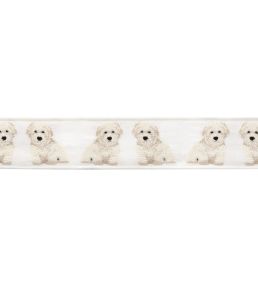 Coton De Tulear Border Trimming by Samuel & Sons Cream