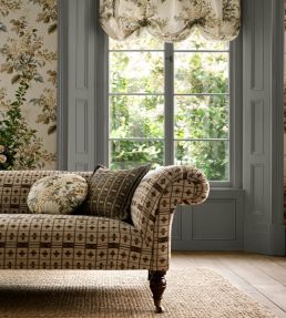 Cotswold Check Fabric by Sanderson Linen/Muntjac