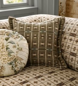 Cotswold Check Fabric by Sanderson Linen/Muntjac