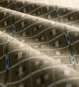 Cotswold Check Fabric by Sanderson Moss/Mineral