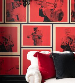 Cotton Club Wallpaper by MINDTHEGAP Red
