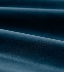 Cotton Velvet Performance Fabric by Zoffany Mazarine Blue