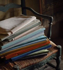Cotton Velvet Performance Fabric by Zoffany Silver