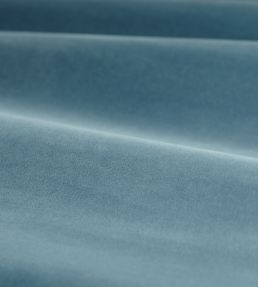 Cotton Velvet Performance Fabric by Zoffany Wedgwood Blue