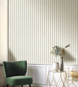 Country Club Wallpaper by Casadeco Vert Amande