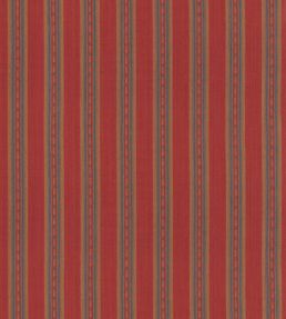 Country Stripe Fabric by Mulberry Home Red