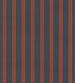 Country Stripe Fabric by Mulberry Home Teal