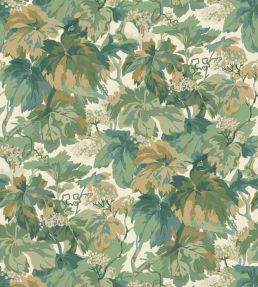 Country Walk Wallpaper by Mulberry Home Emerald