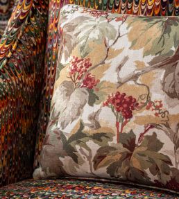 Country Walk Fabric by Mulberry Home Blue