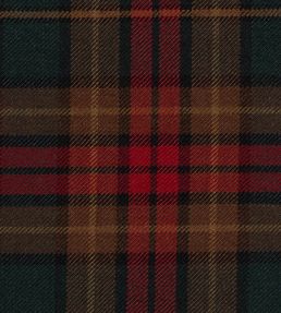 County Cavan Fabric by The Isle Mill Brown/Orange/Red