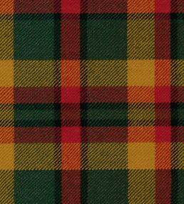 County Londonderry Fabric by The Isle Mill Green/Orange/Yellow