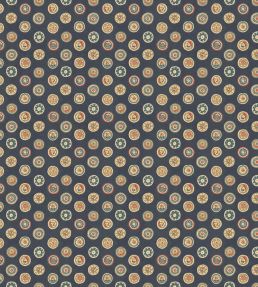 Court Buttons Wallpaper by GP & J Baker Indigo
