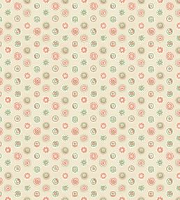 Court Buttons Wallpaper by GP & J Baker Pink/Green