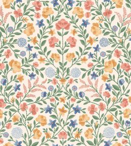 Court Embroidery Wallpaper by Cole & Son Coral