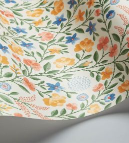 Court Embroidery Wallpaper by Cole & Son Coral
