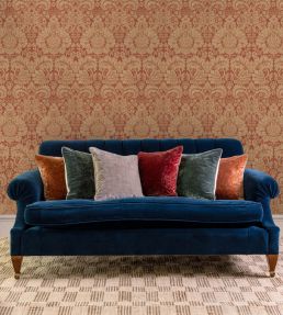 Court Velvet Fabric by GP & J Baker Ruby