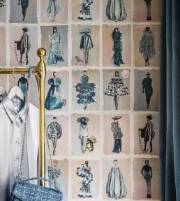 Couture Carousel Wallpaper by Cole & Son China Blue