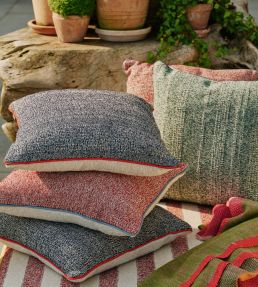 Cova Outdoor Fabric by Christopher Farr Cloth Azzurro