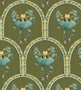 Crab Cabana Wallpaper by Brand McKenzie Olive Grove