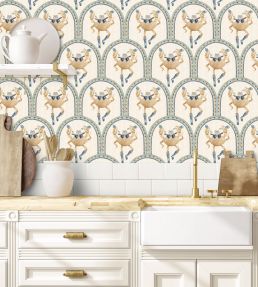 Crab Cabana Wallpaper by Brand McKenzie Sand Dune