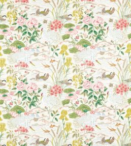 Crane & Frog Fabric by Sanderson Lotus Pink / Gosling