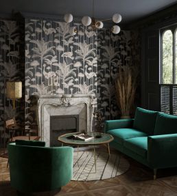 Crane Fonda Wallpaper by Divine Savages Black Gold